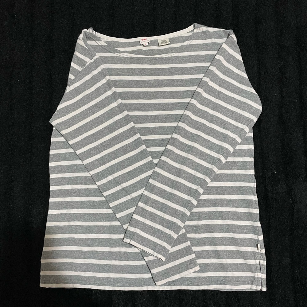 Stripe Grey Long Sleeve Shirt